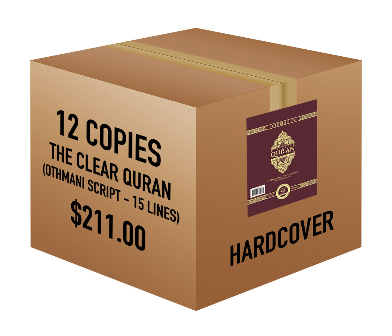 The Clear Quran® Series – With Arabic Text, Othmani Script 15 Lines - Hifz Edition | Hardcover, 12 Copies Bulk