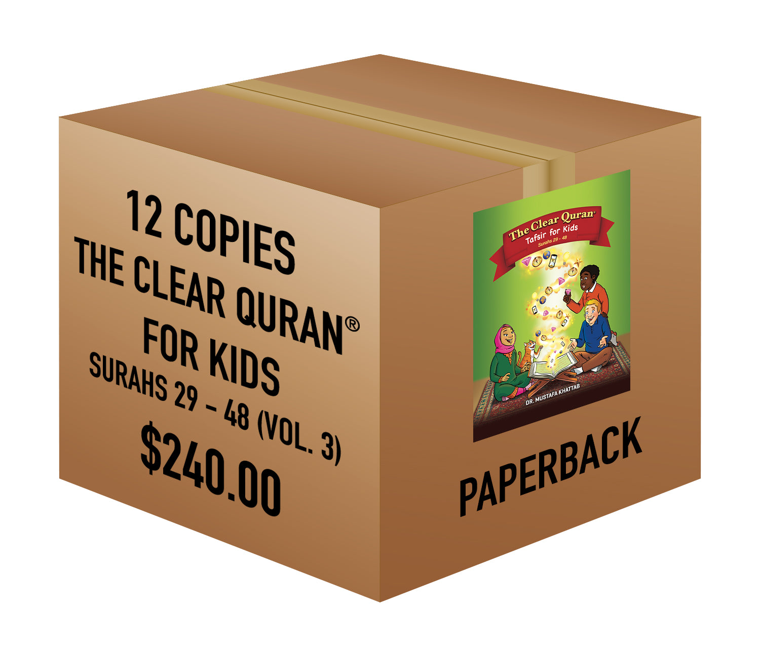 The Clear Quran® Tafsir for Kids – Surahs 29-48 Volume 3 | Paperback, 12 Copies Bulk