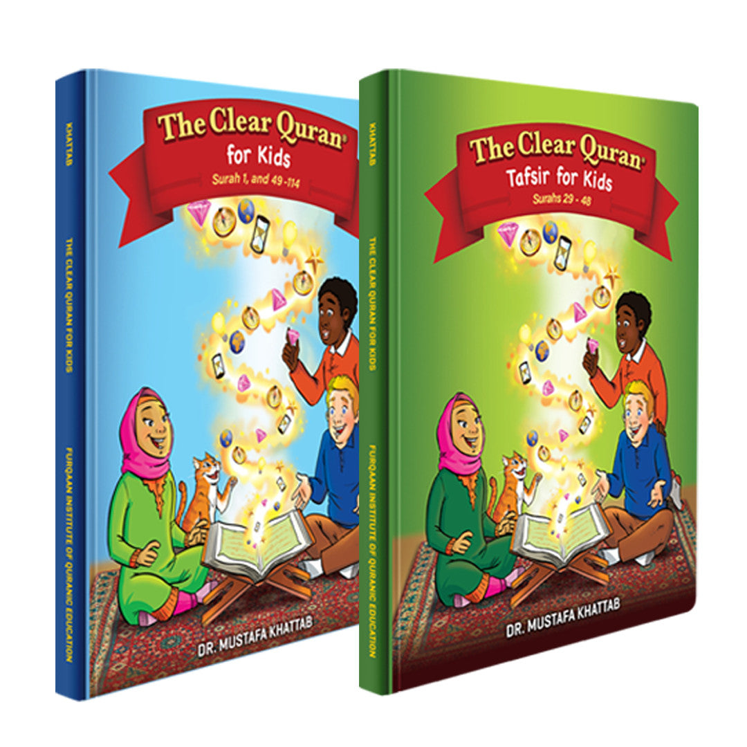 The Clear Quran® Tafsir For Kids - With Arabic Text | Hardcover, Vol 3-4 Set