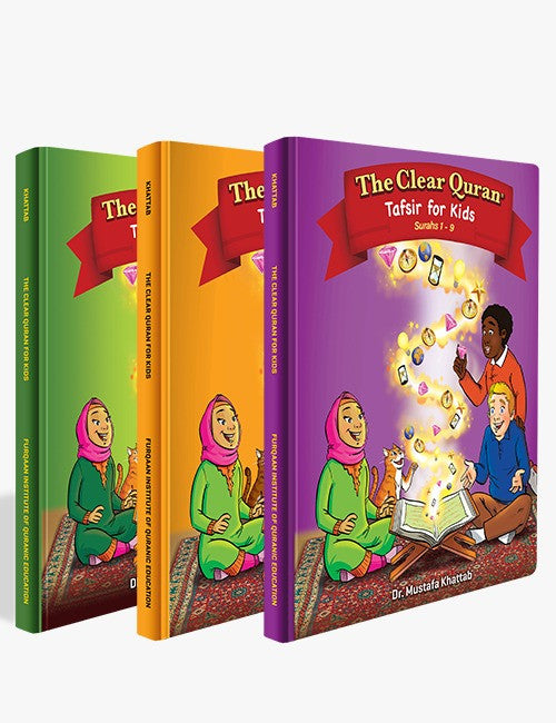 The Clear Quran® Tafsir for Kids - with Arabic Text | Hardcover, Vol 1-3 Set